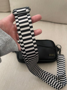 The Keys- Black & White Bag Strap