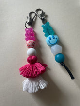 Load image into Gallery viewer, Blue Gummy Bear Beaded Keychain