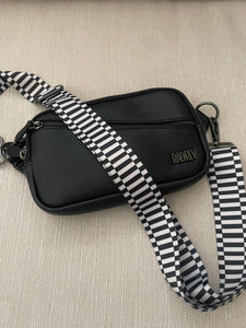 The Keys- Black & White Bag Strap