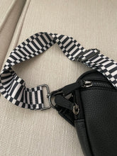 Load image into Gallery viewer, The Keys- Black &amp; White Bag Strap