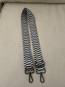 The Keys- Black & White Bag Strap