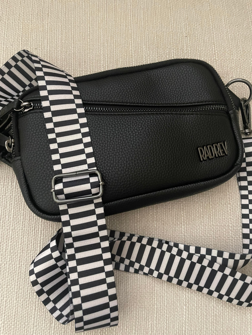 The Keys- Black & White Bag Strap