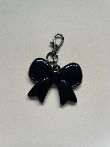 Acrylic Bow Keychain- Black