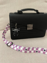 Load image into Gallery viewer, 1 “ Wide Purple Checker Bag Strap