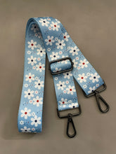 Load image into Gallery viewer, Blue Daisy Bag Strap