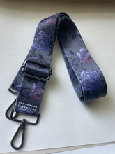 Load image into Gallery viewer, Purple Rose Bag Strap