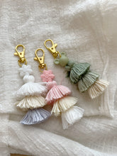 Load image into Gallery viewer, Sage M mouse Tassel Keychain