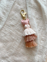 Load image into Gallery viewer, Magical mm beaded tassel keychain, mouse ears