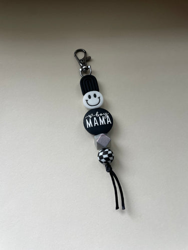 Boy Mama Beaded Keychains